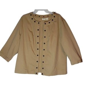Cato beautiful plus size 16w tan jacket.